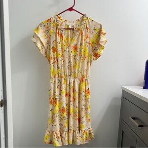 Lauren Conrad Floral Ruffle Dress